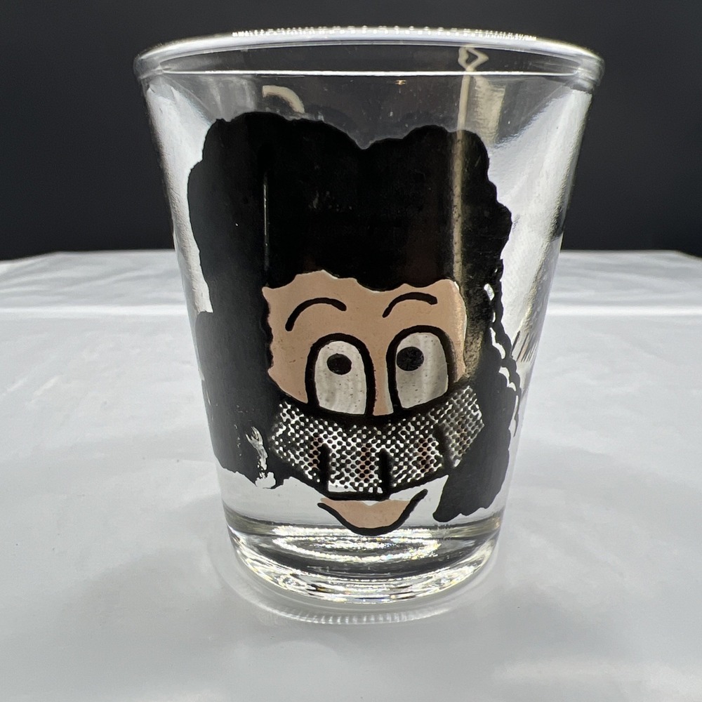 Vintage One Is My Limit Shot Glass Roving Floating Googly Eye Retro Barware